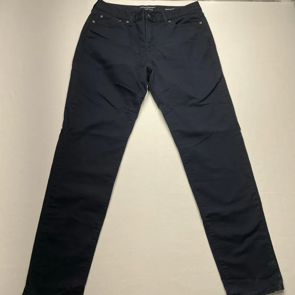 Banana Republic Men's Travel Jeans Navy‎ Blue 34x34 Athletic Fit
